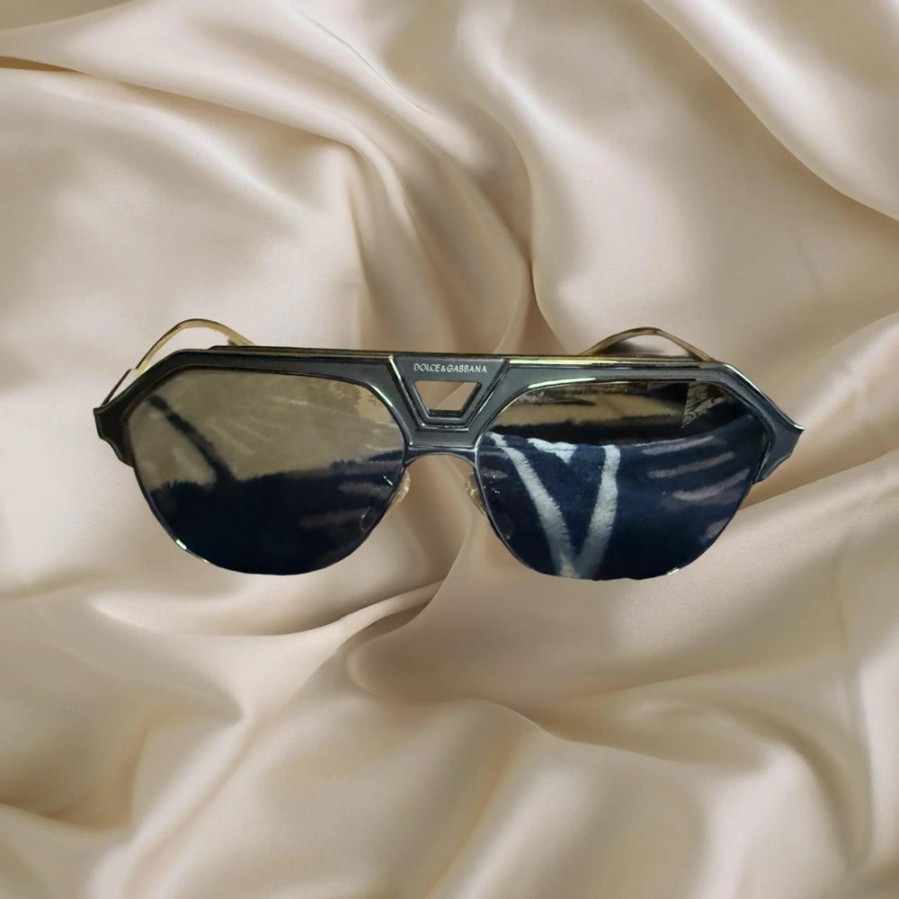 Dolce & Gabbana Black Geometric Sunglasses